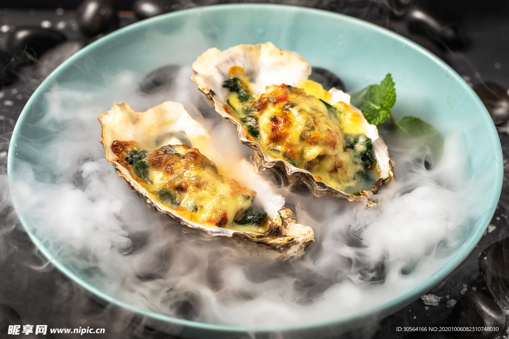 文蛤美食食材背景海报素材