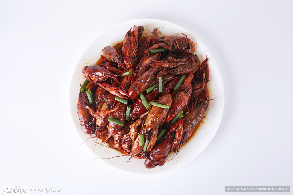 红烧龙虾美食食材背景海报素材