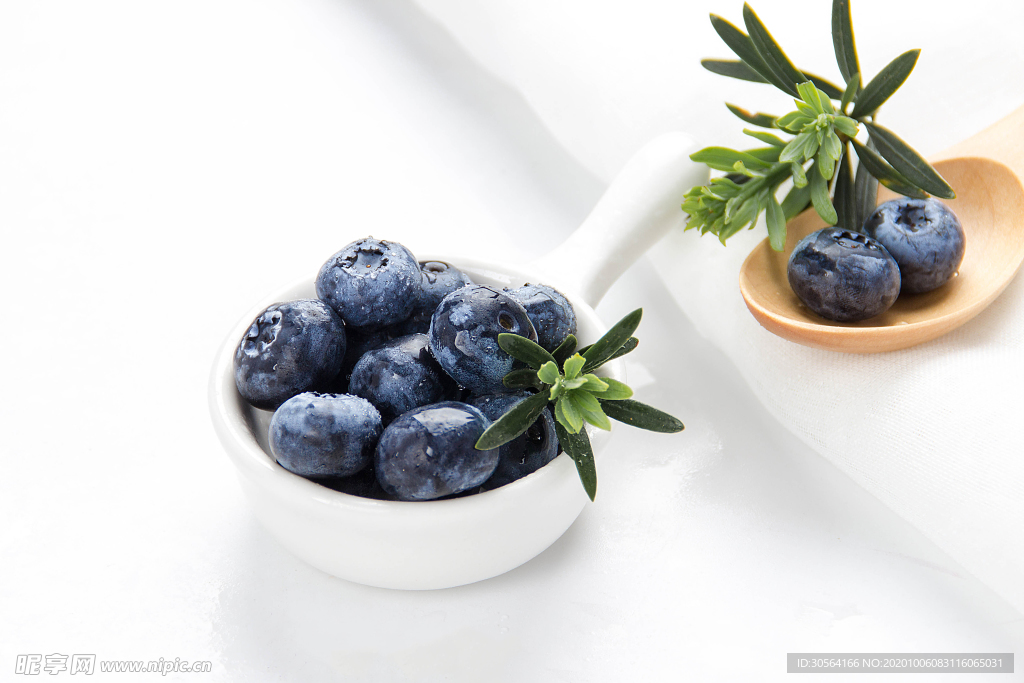 蓝莓水果果实背景海报素材