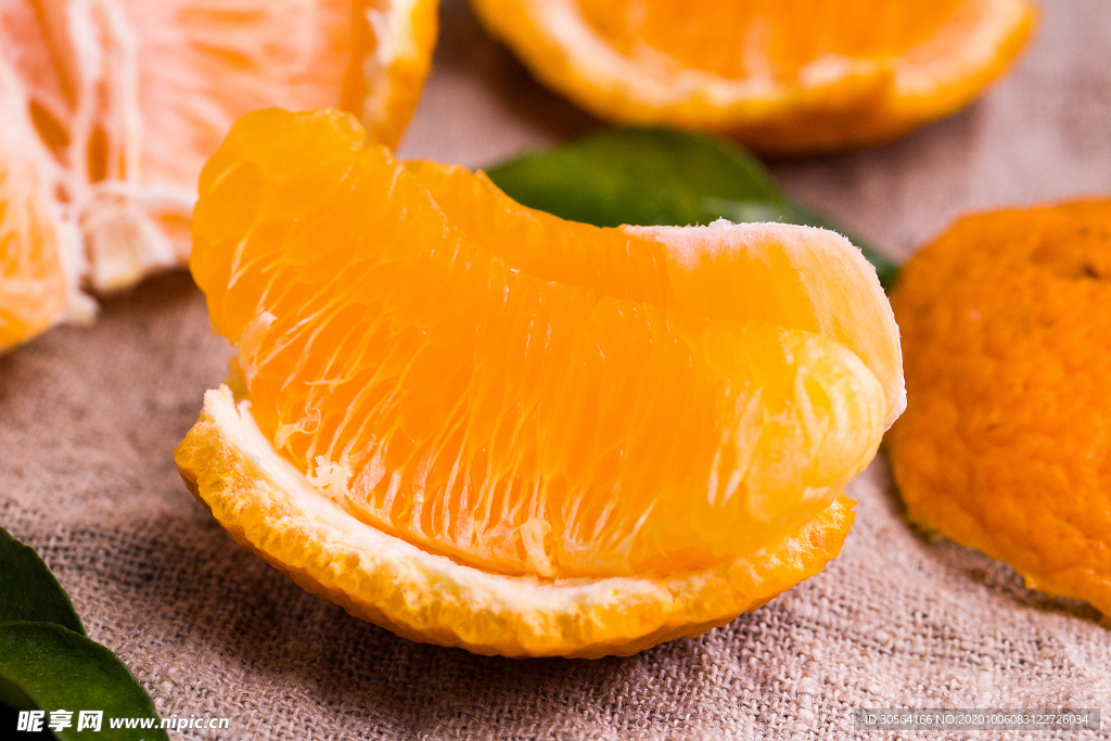 橙子水果果实背景海报素材