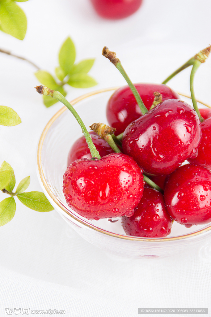 樱桃水果果实背景海报素材