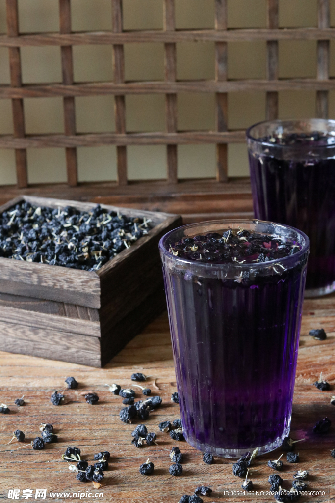 黑枸杞养生补品背景海报素材