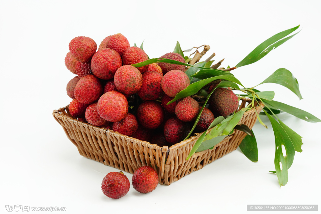 荔枝水果果实背景海报素材