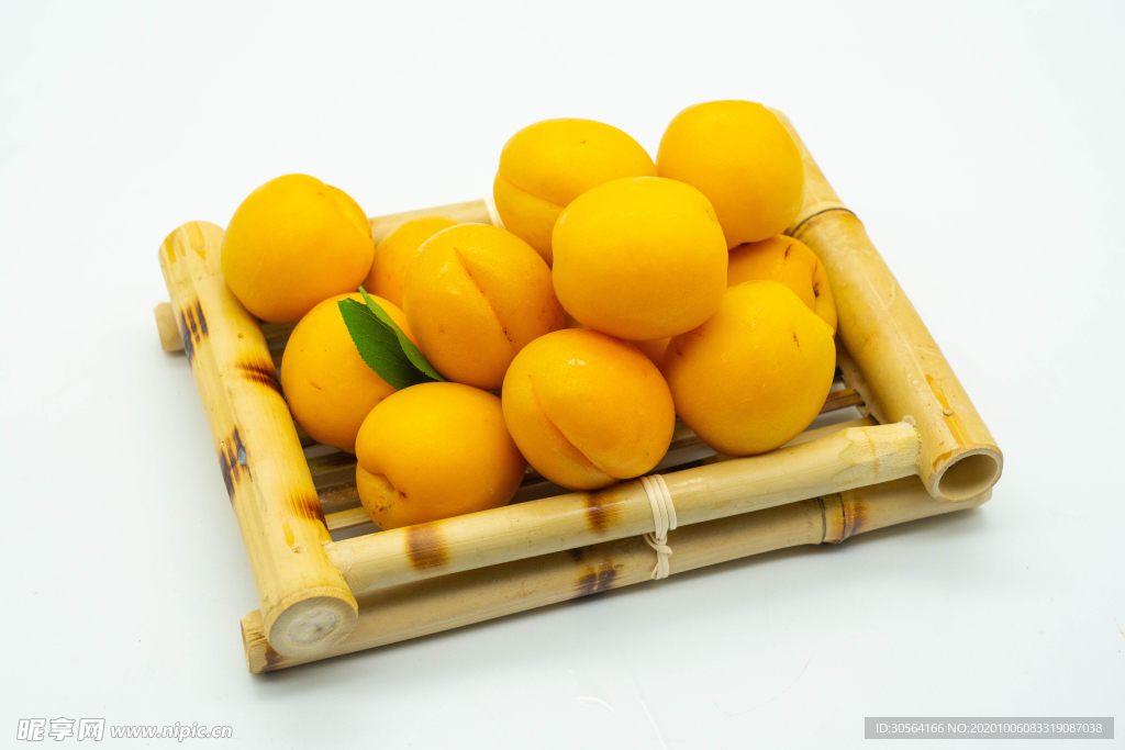 黄桃水果新鲜背景海报素材