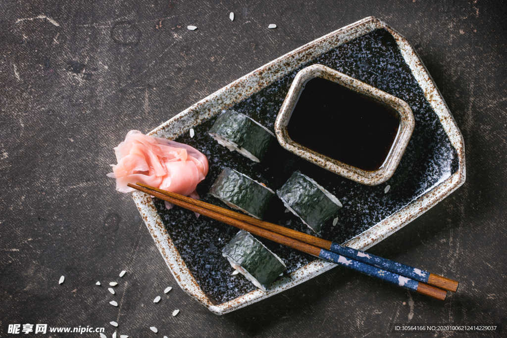 日式寿司美食背景素材