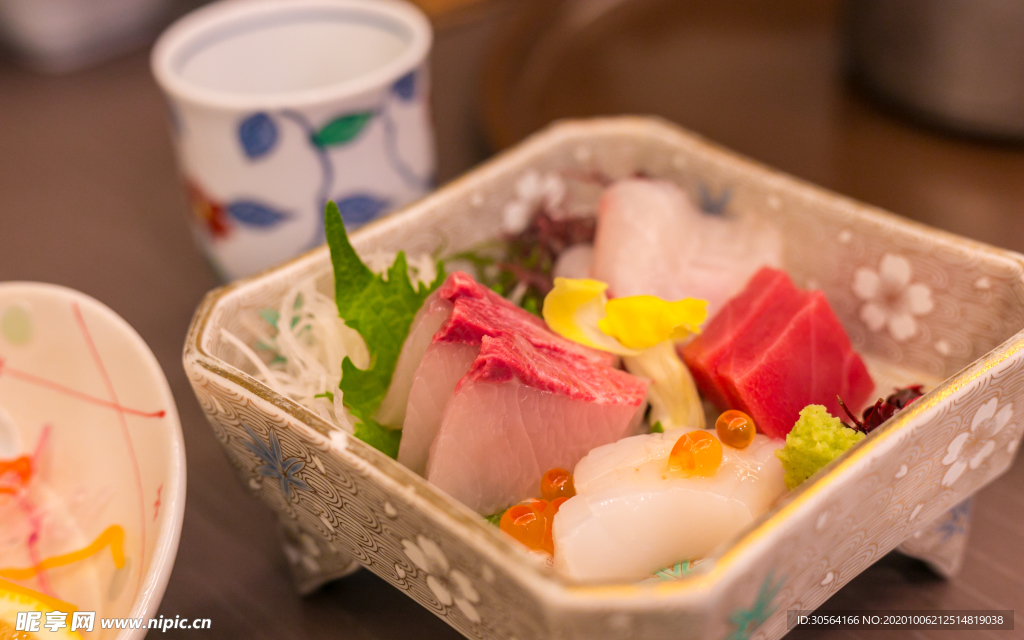 日式寿司美食食材背景素材