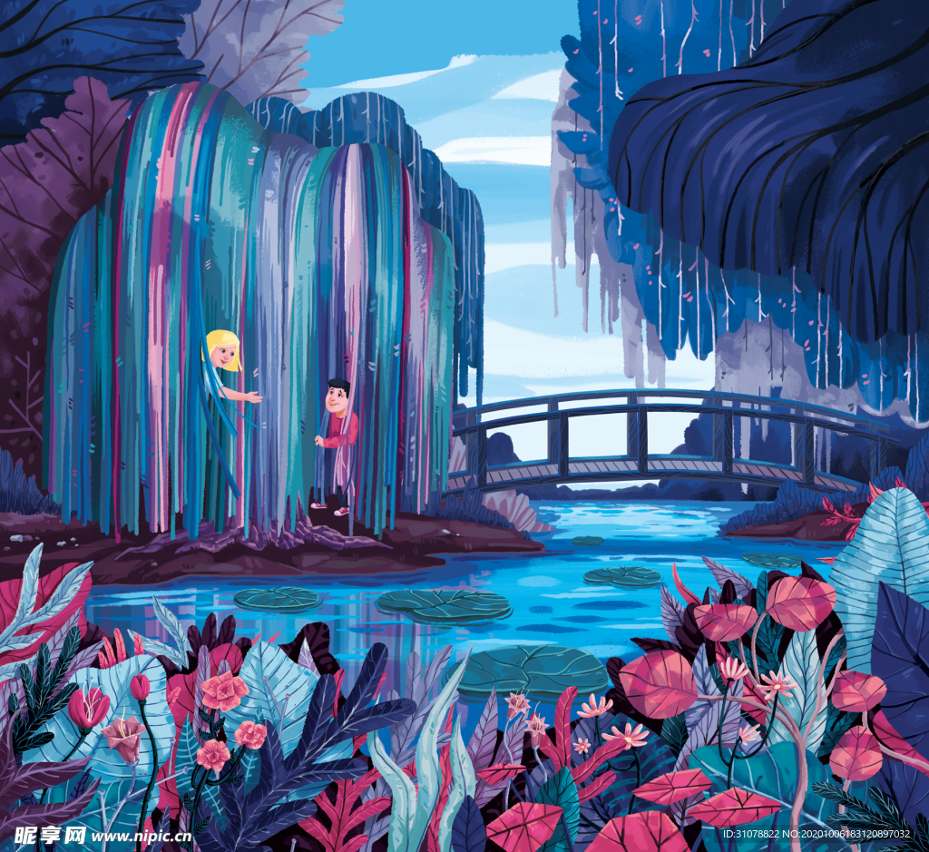 动漫卡通插画图案