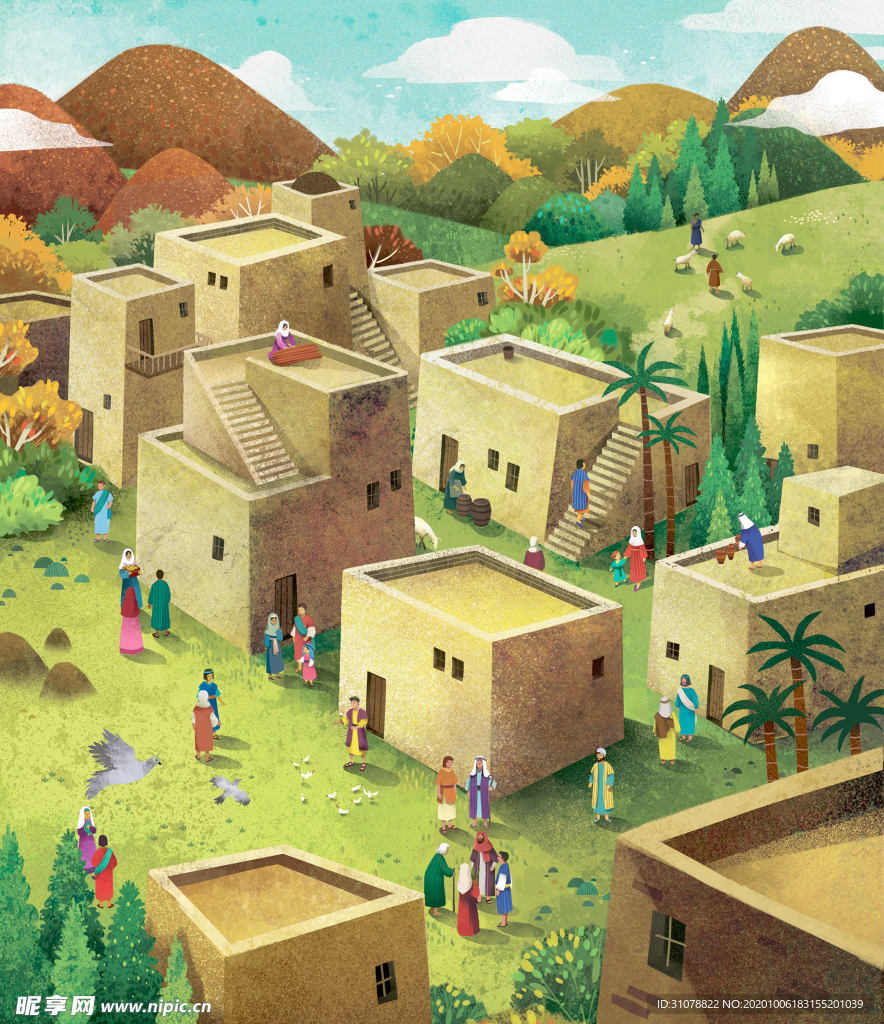 动漫卡通插画图案