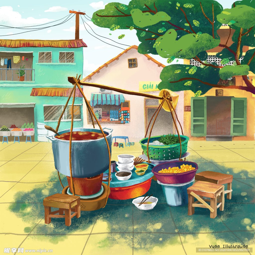 动漫卡通插画图案