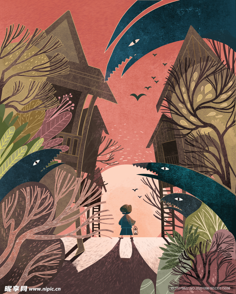 动漫卡通插画图案