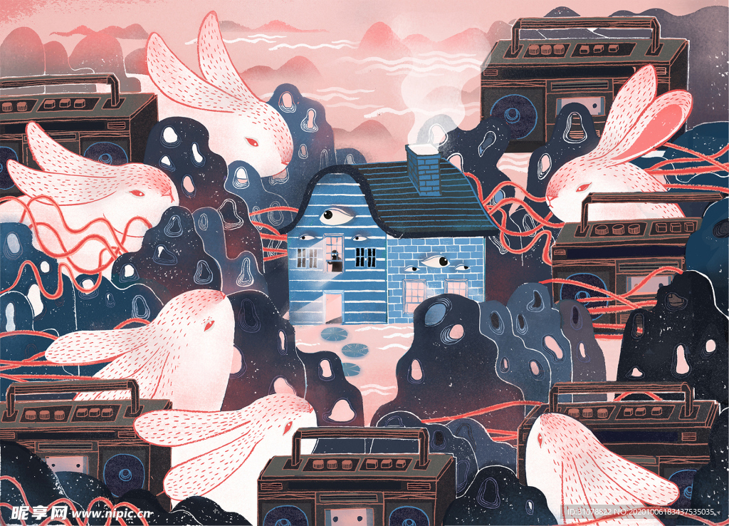 动漫卡通插画图案