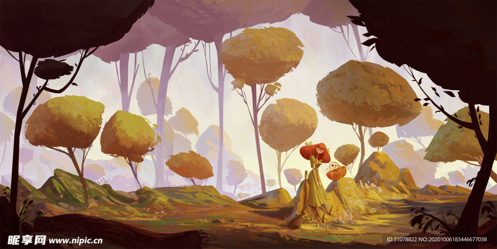 动漫卡通插画图案