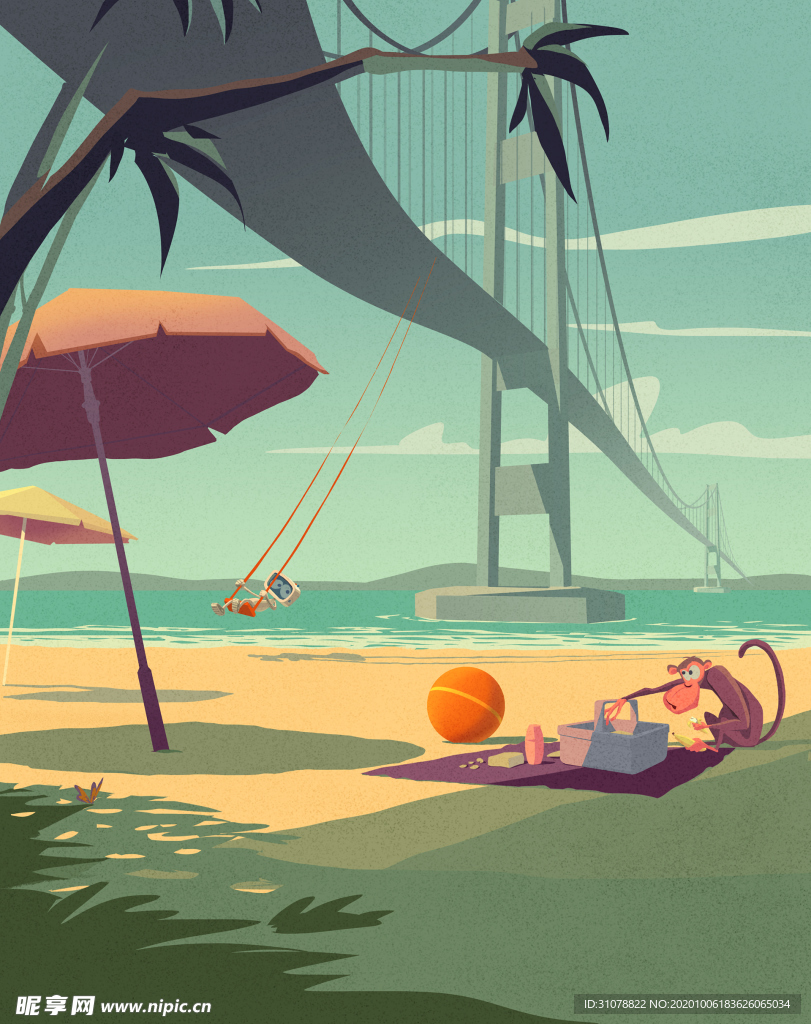 动漫卡通插画图案