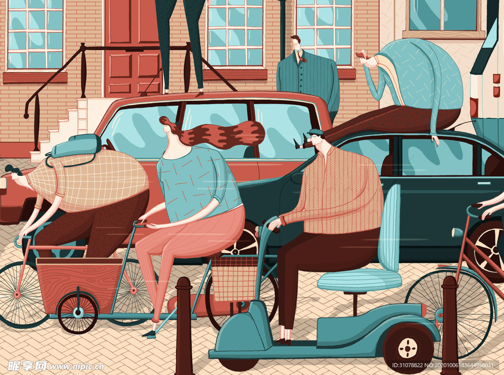 动漫卡通插画图案