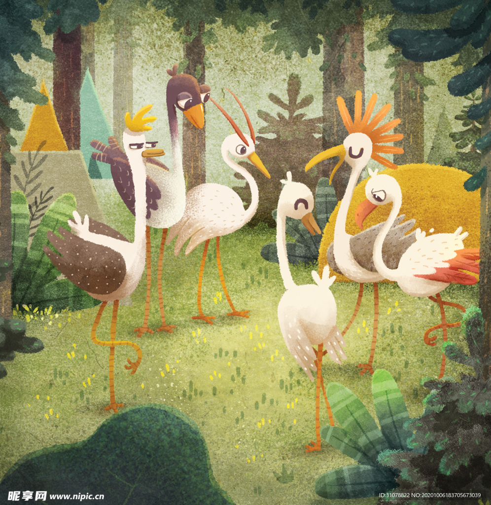 动漫卡通插画图案