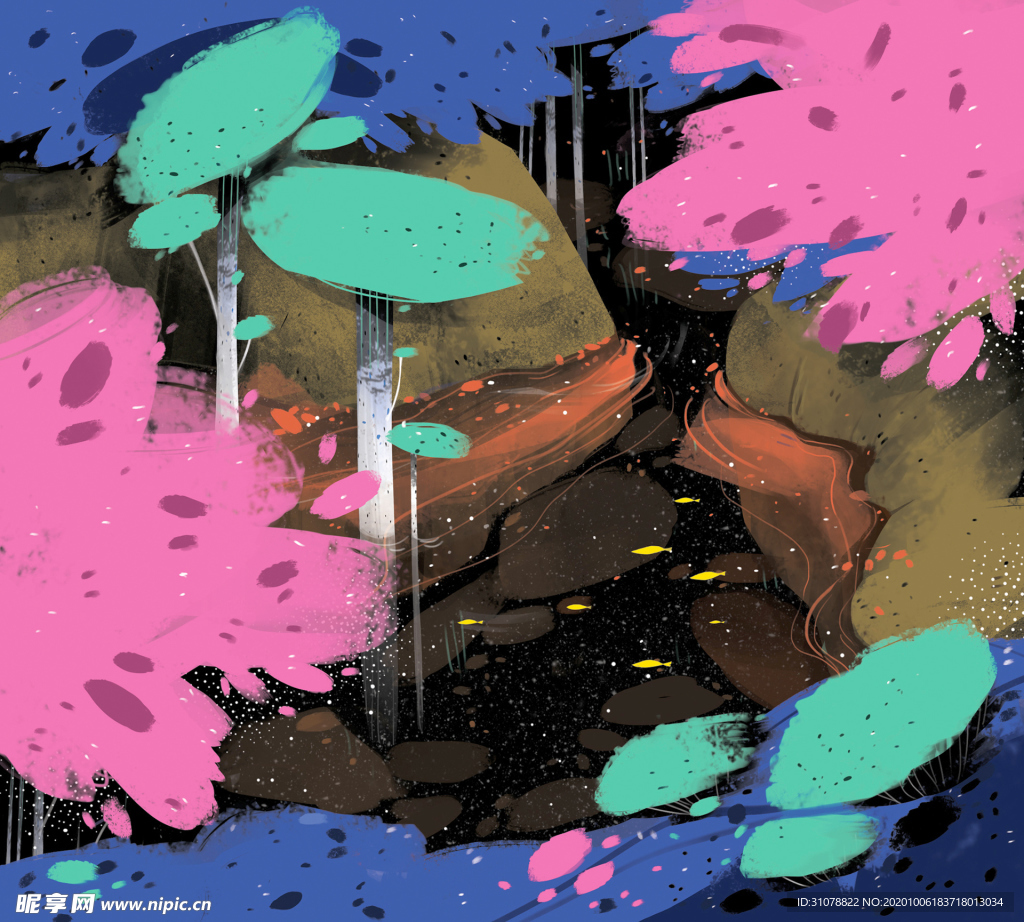 动漫卡通插画图案