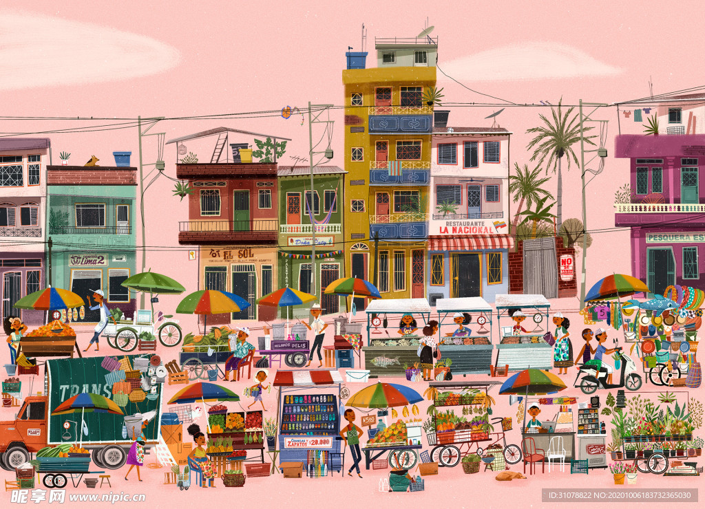 动漫卡通插画图案