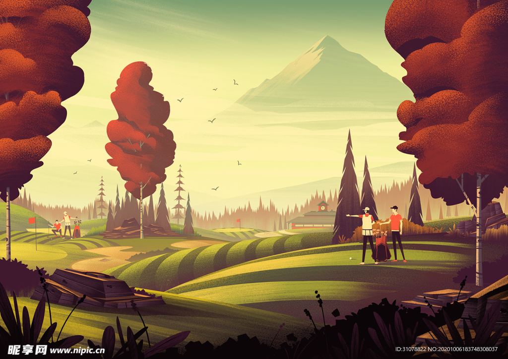 动漫卡通插画图案