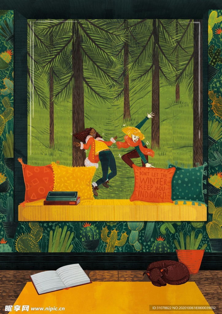 动漫卡通插画图案