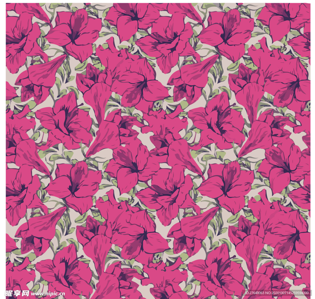 小清新花纹背景底纹图片