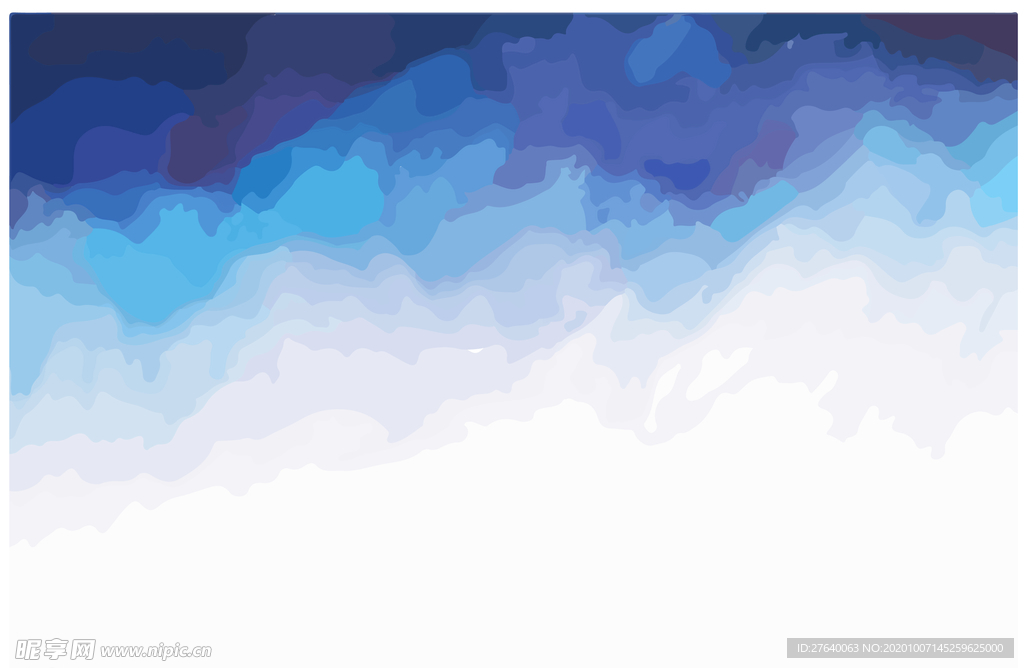 彩色水墨天空图片