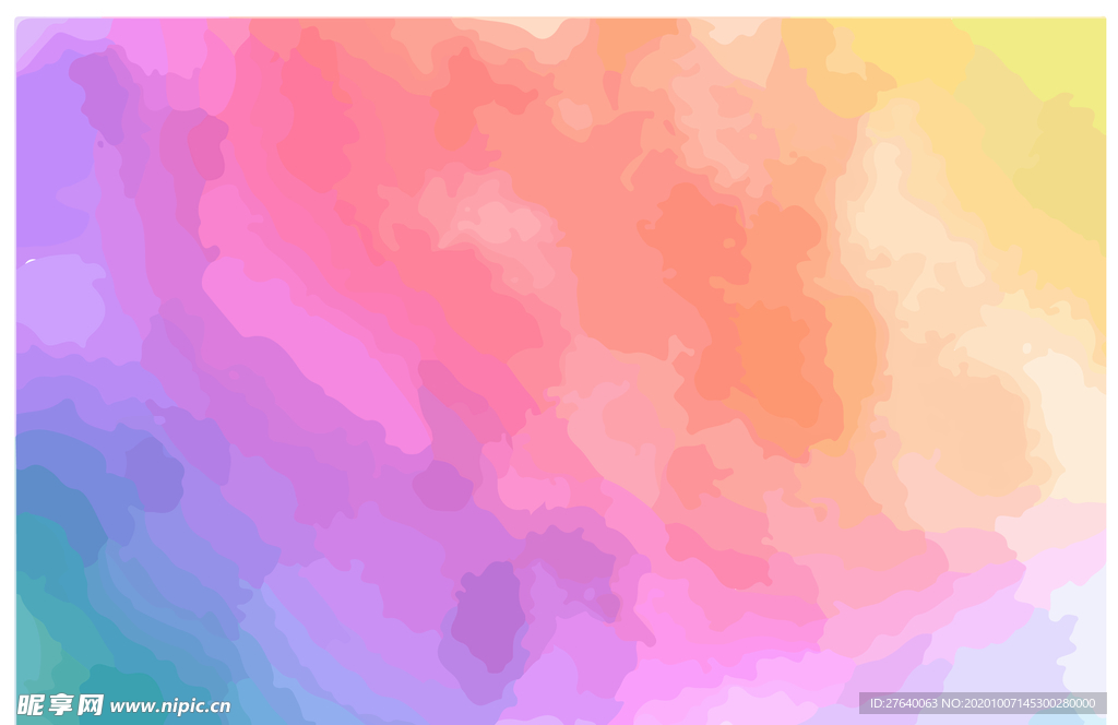 彩色水墨天空图片