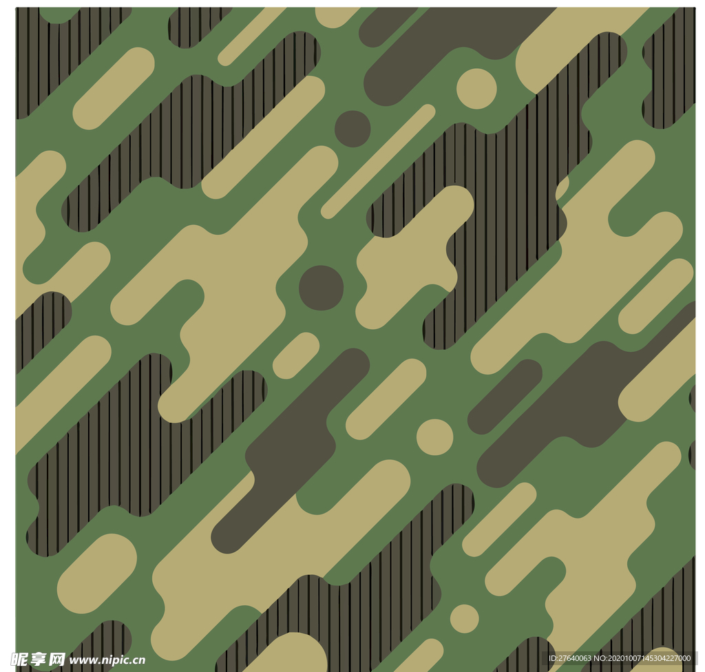 迷彩印花卡通背景