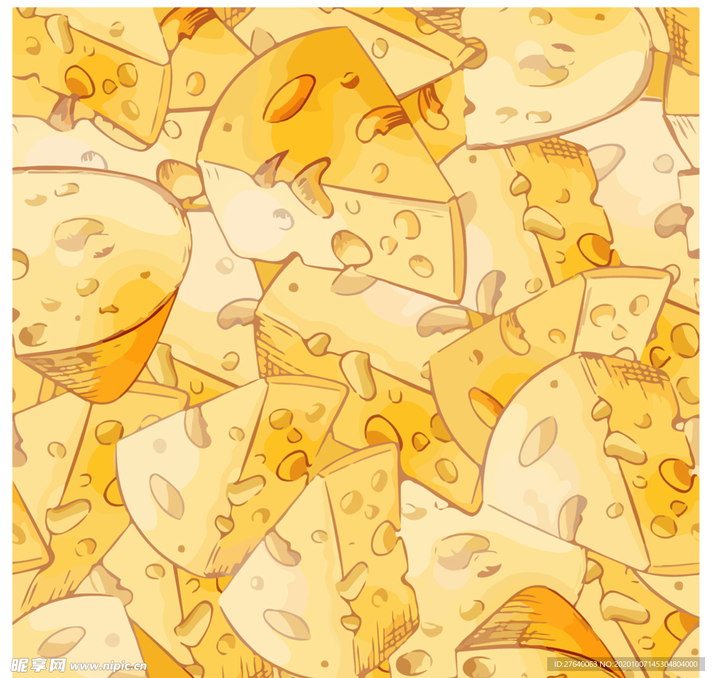 手绘卡通蛋糕背景