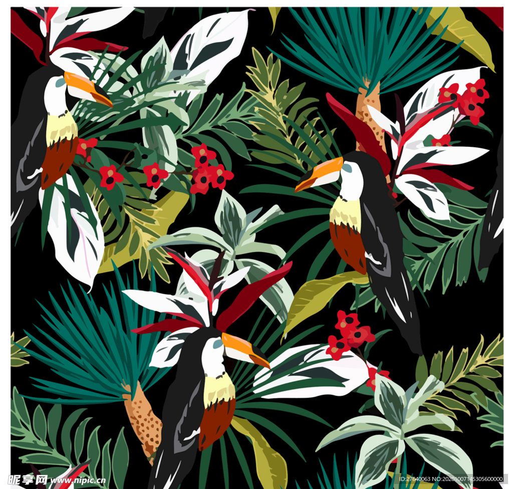 小清新花纹背景底纹图片