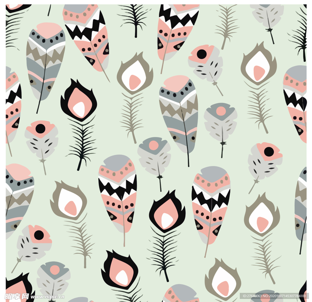 小清新花纹背景底纹图片