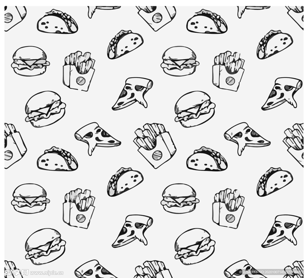 卡通面包甜品图片