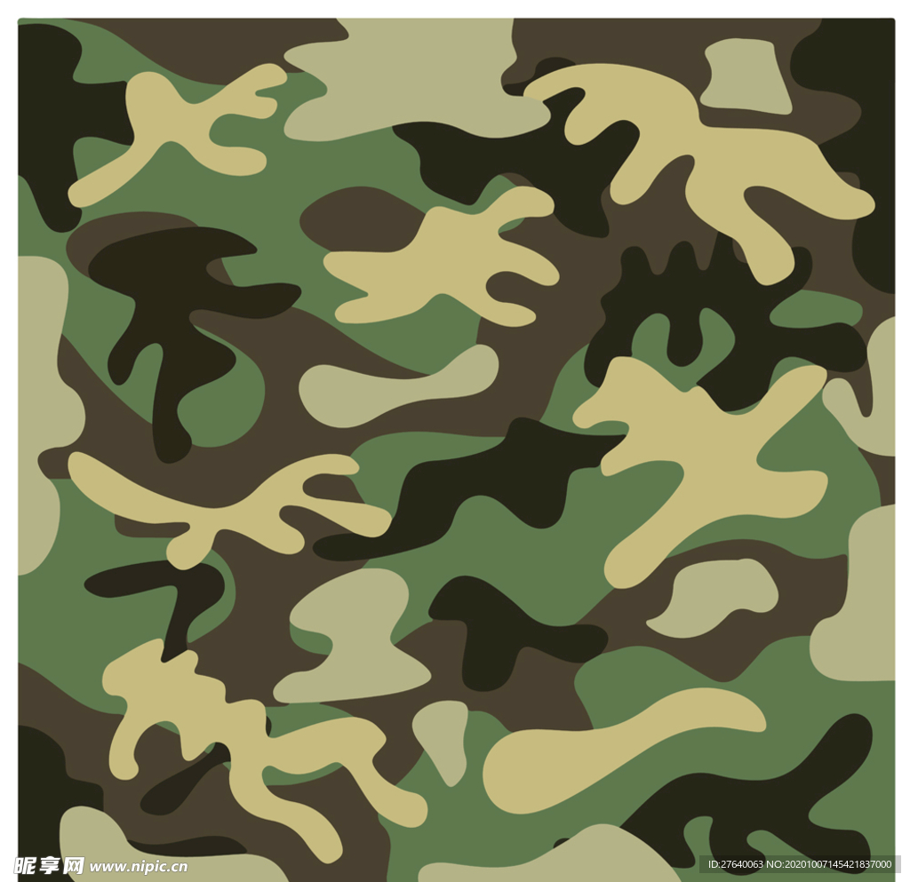 迷彩印花卡通背景