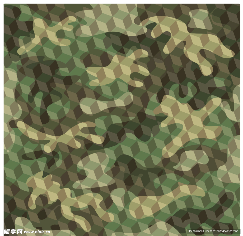 迷彩印花卡通背景