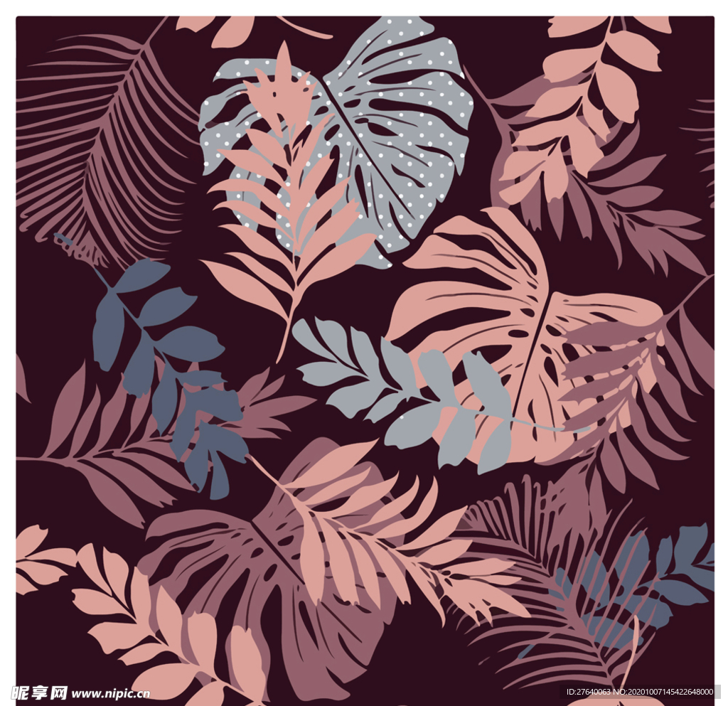 小清新花纹背景底纹图片