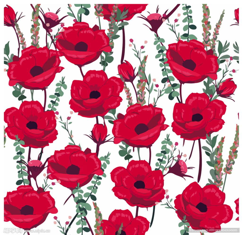 小清新拼色装饰花图片