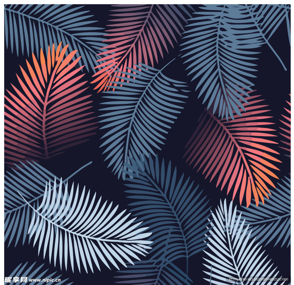 小清新 装饰底纹 矢量装饰图