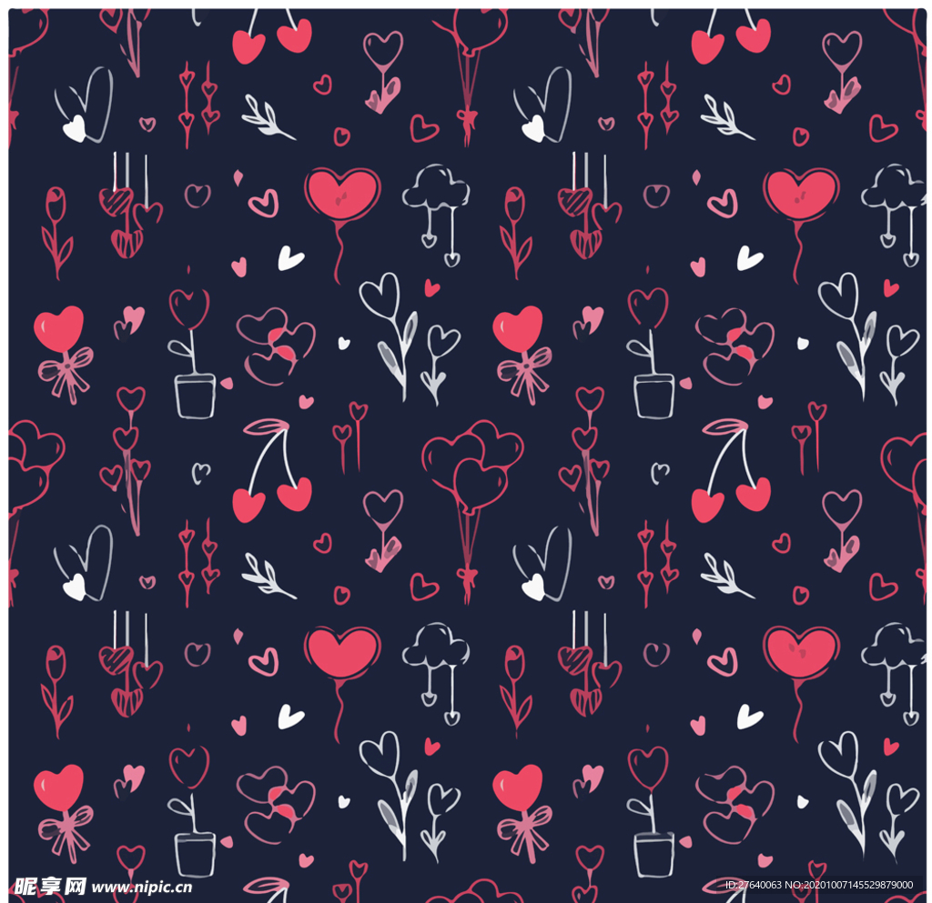 桃心爱心背景底纹