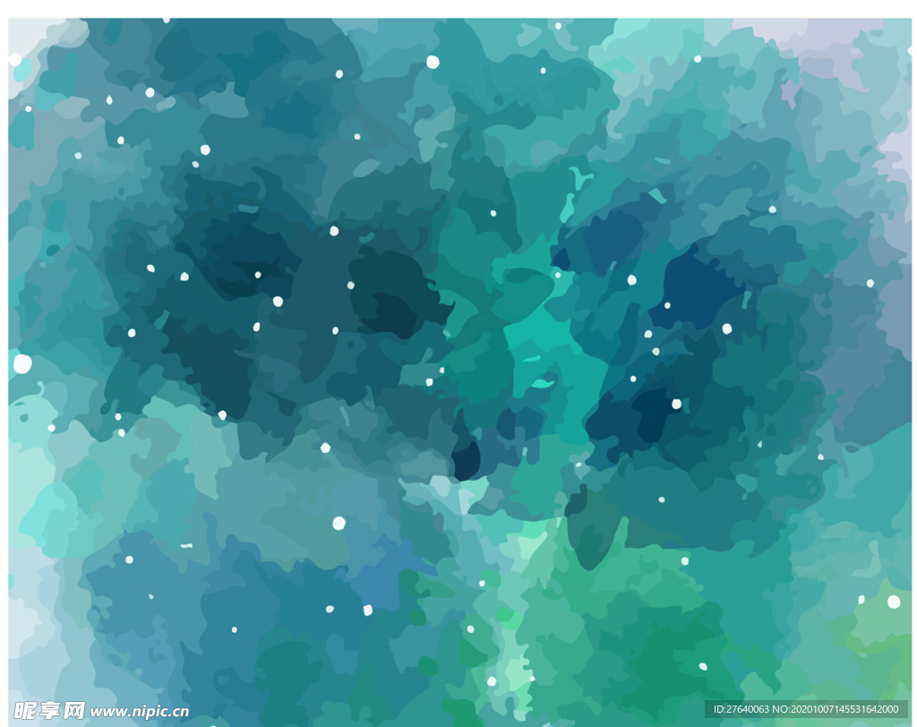 彩色水墨天空图片