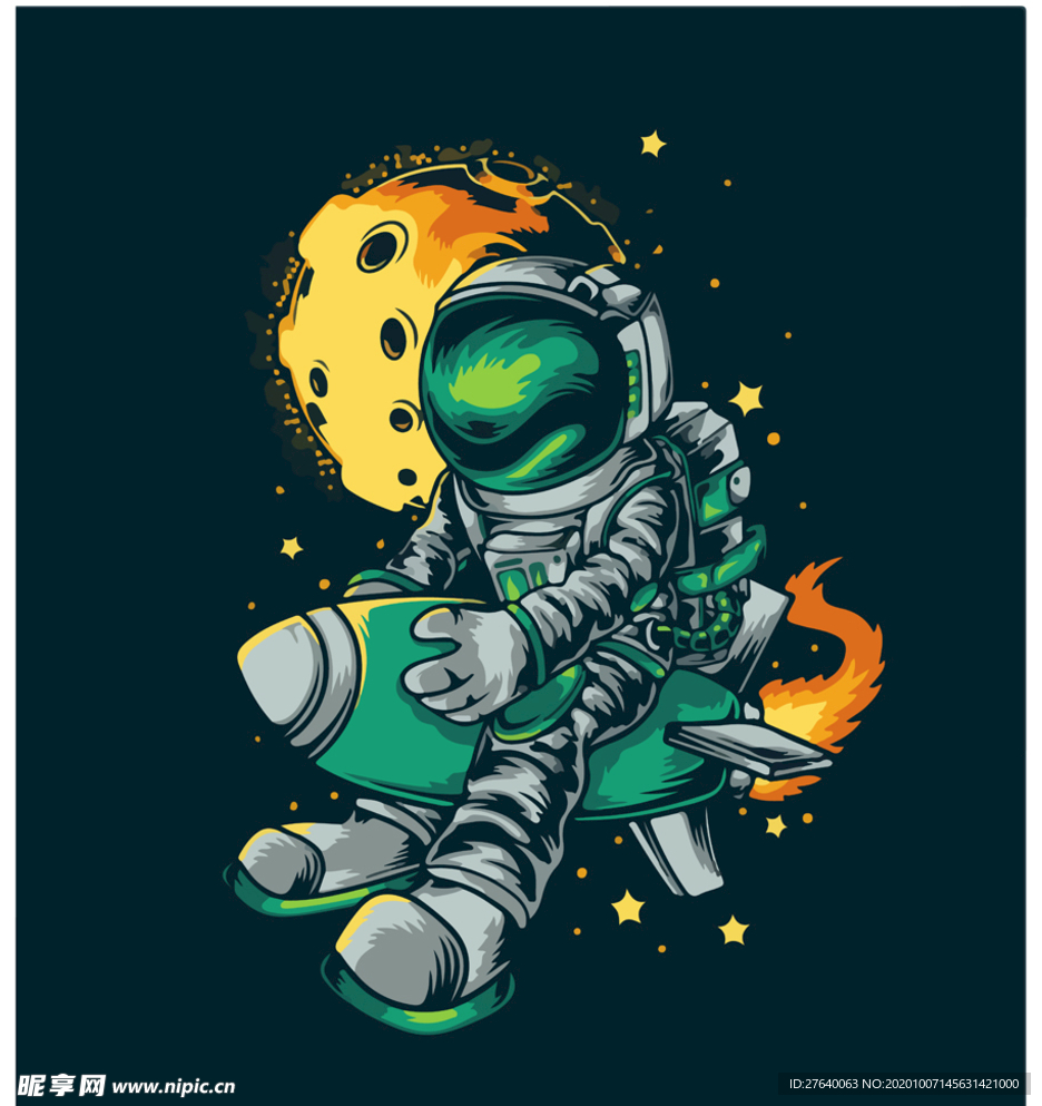 火箭宇航员图片