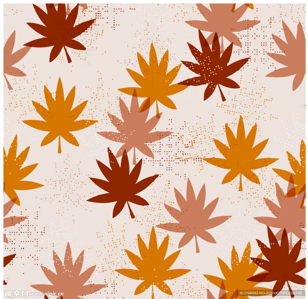 秋天枯叶背景底纹