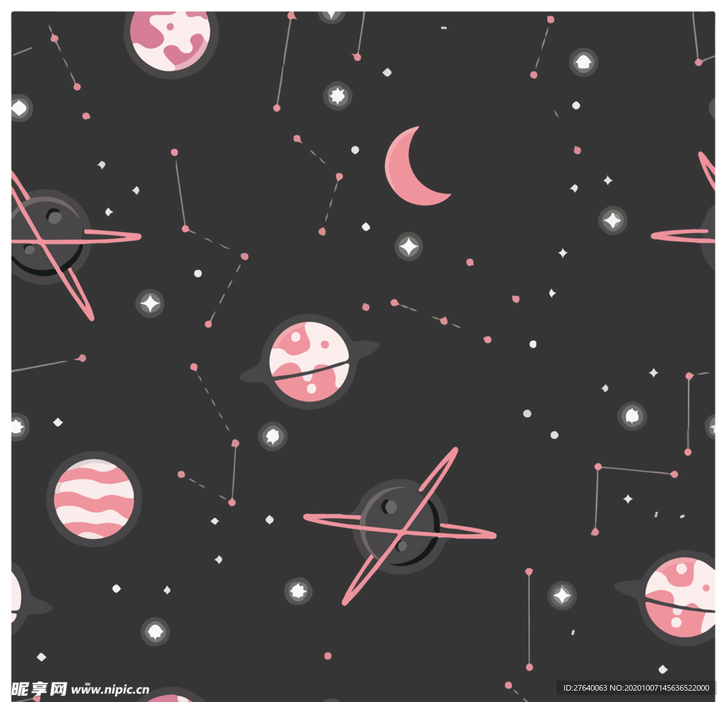 宇宙与行星背景底纹