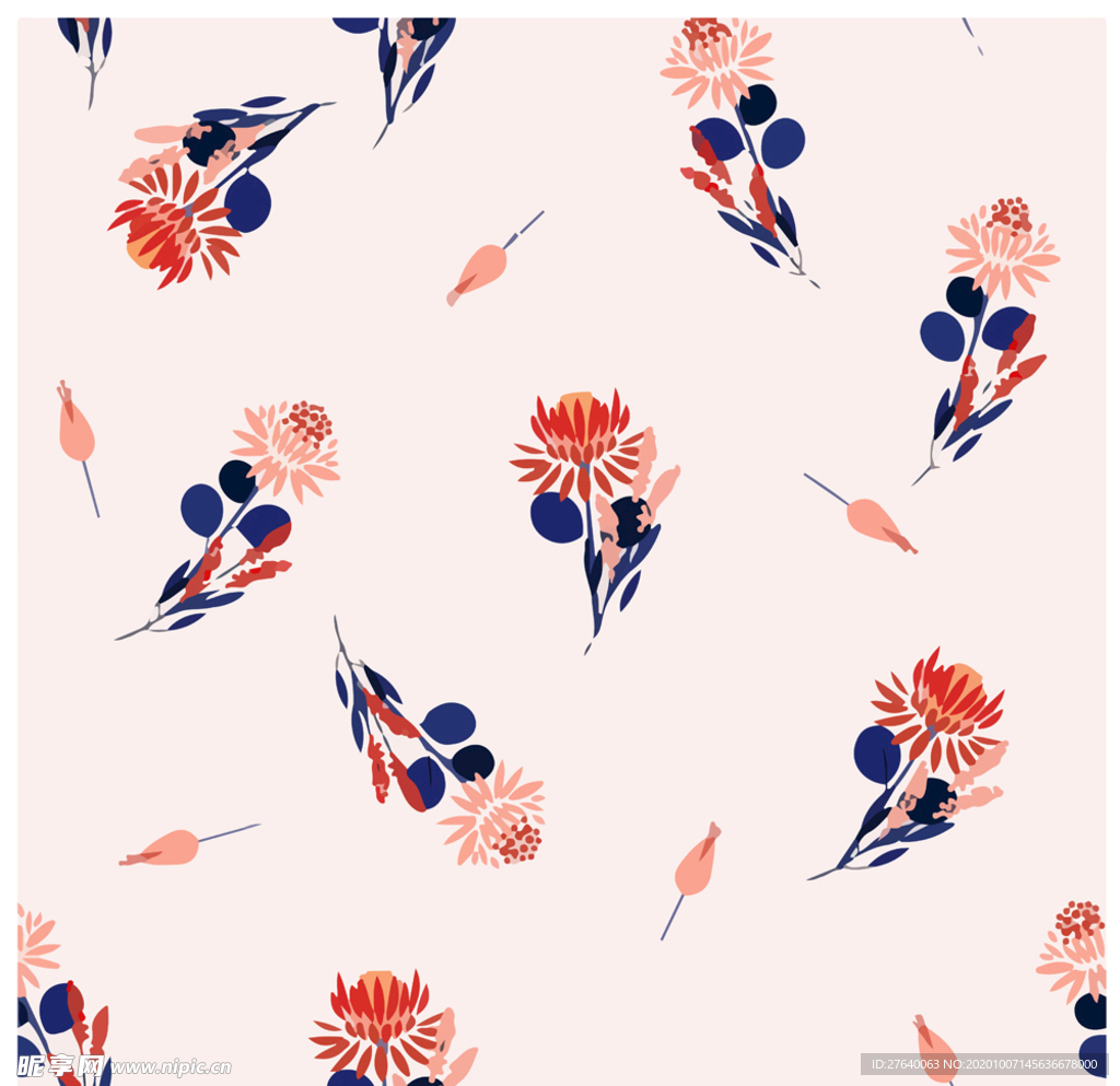 植物花香背景底纹