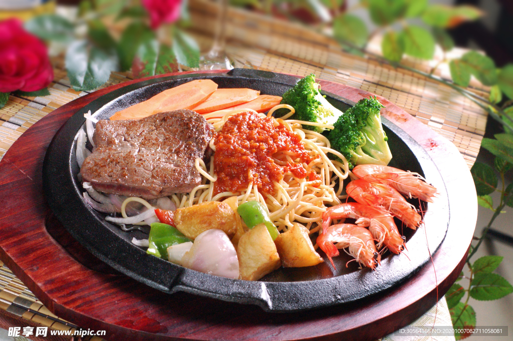 意大利面美食食材背景海报素材