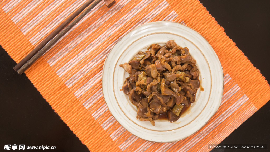 红烧鸡胗美食食材背景海报素材