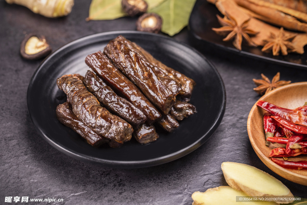 牛肉干零食美食背景海报素材