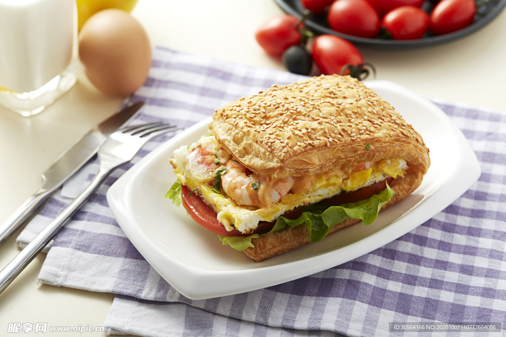 汉堡零食美食背景海报素材