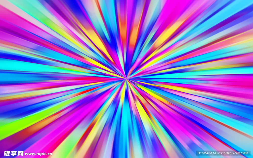 彩色放射背景