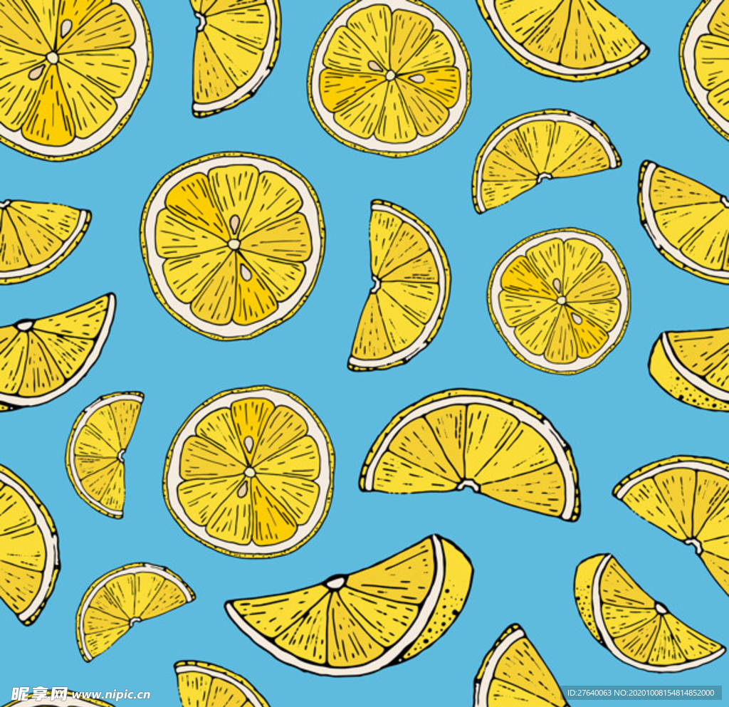 柠檬背景图片