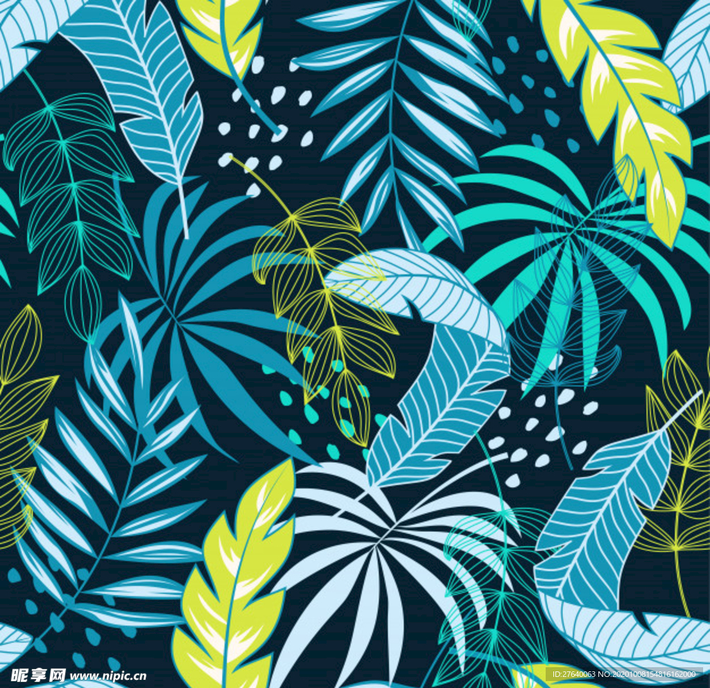 小清新花纹背景底纹图片