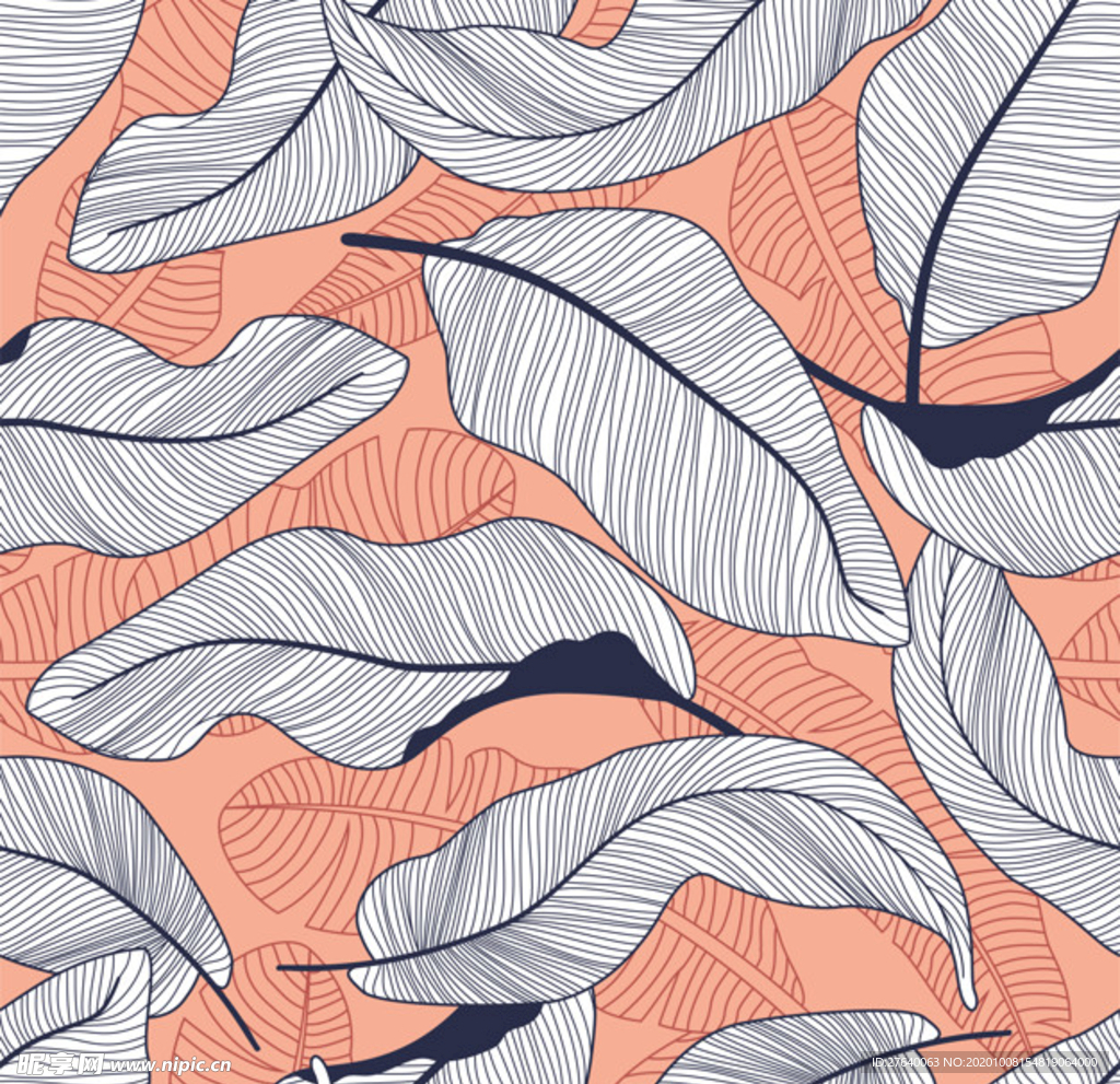 小清新花纹背景底纹图片